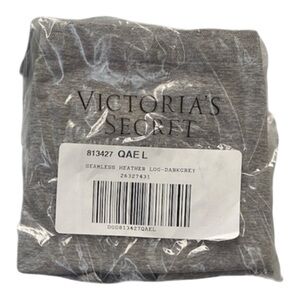 Victoria’s Secret Heather Gray Bikini Panty Size L Seamless Logo
